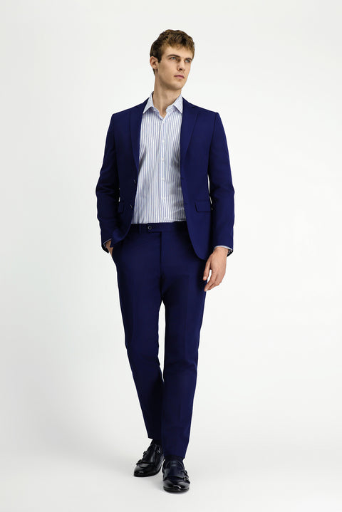 Koyu Lacivert 7 Drop Slim Fit Dar Kesim Takım Elbise