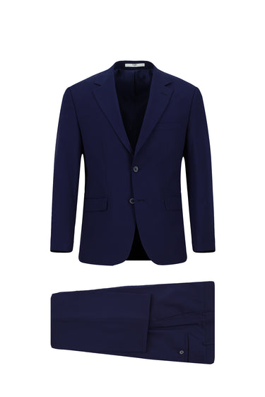 Koyu Lacivert Relaxed Fit Rahat Kesim Klasik Takım Elbise