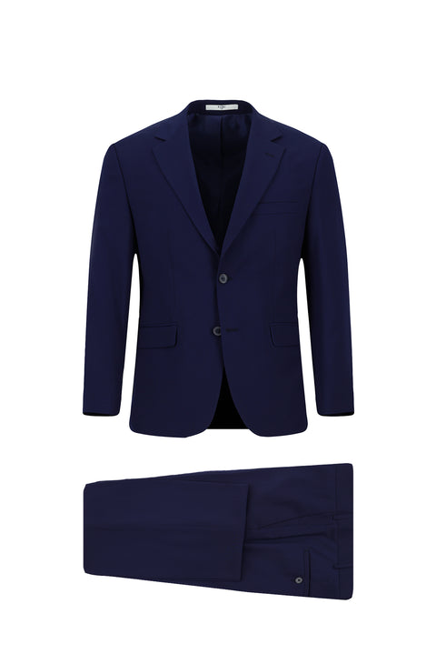 Koyu Lacivert 4 Drop Relaxed Fit Rahat Kesim Takım Elbise