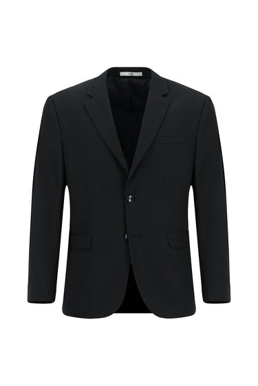 Siyah Lacivert Slim Fit Dar Kesim Klasik Takım Elbise