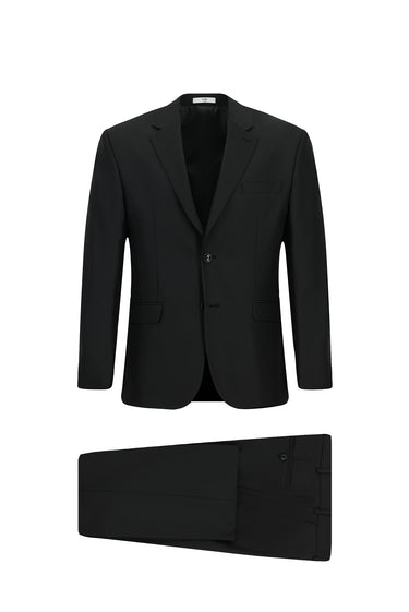  Siyah Relaxed Fit Rahat Kesim Klasik Takım Elbise