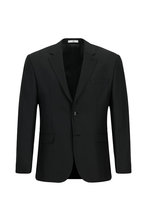 Siyah 4 Drop Relaxed Fit Rahat Kesim Takım Elbise