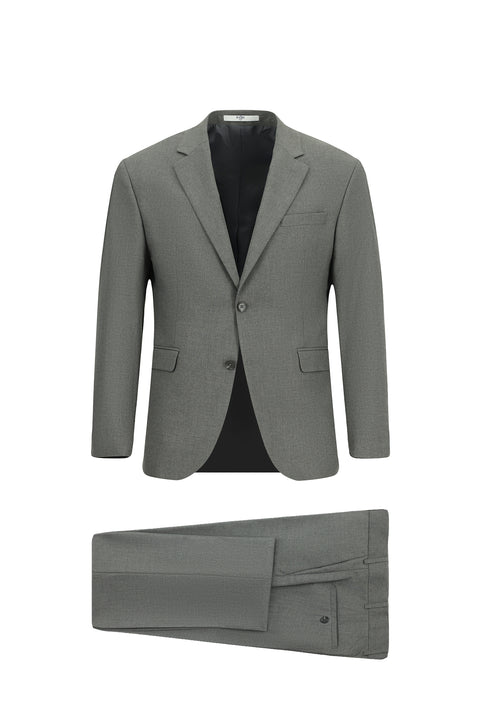 Orta Gri 7 Drop Slim Fit Dar Kesim Takım Elbise