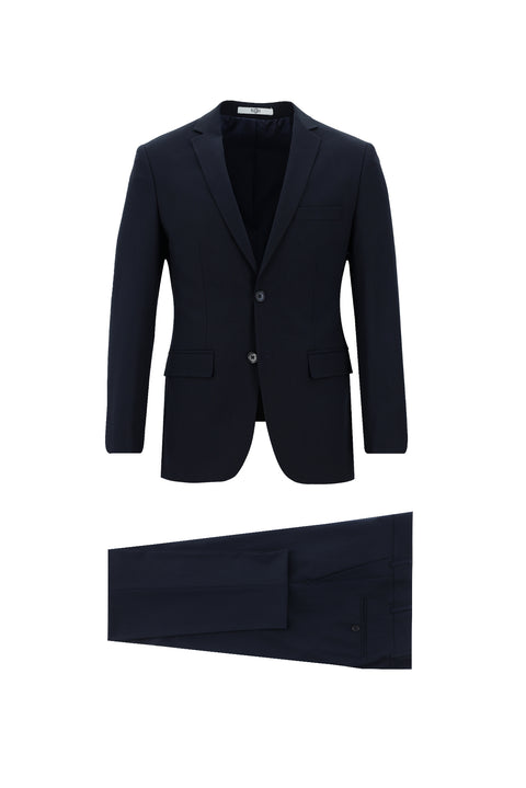 Koyu Lacivert 7 Drop Super Slim Fit Eksra Dar Kesim Takım Elbise