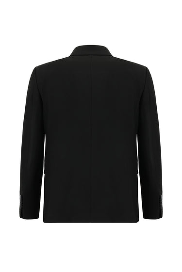 Siyah Slim Fit Dar Kesim Klasik Takım Elbise