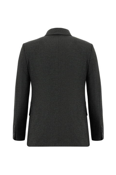 Koyu Füme 7 Drop Slim Fit Dar Kesim Takım Elbise