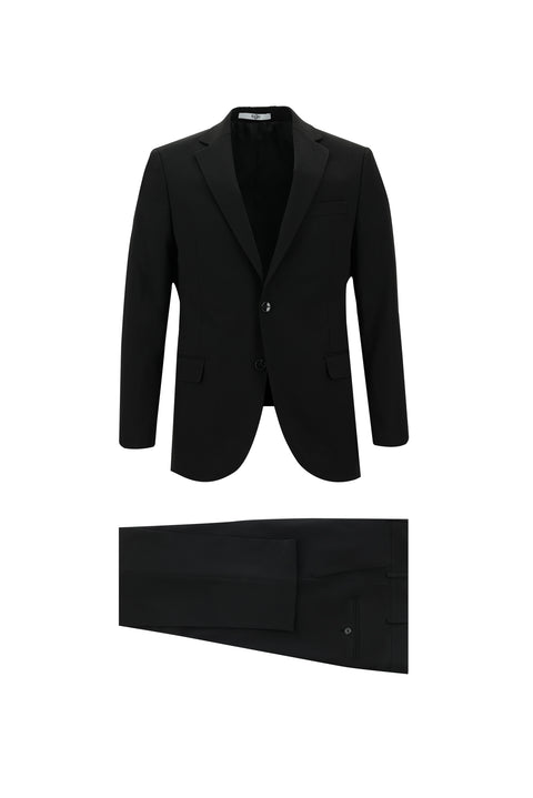 Siyah 6 Drop Regular Fit Standart Kesim Takım Elbise