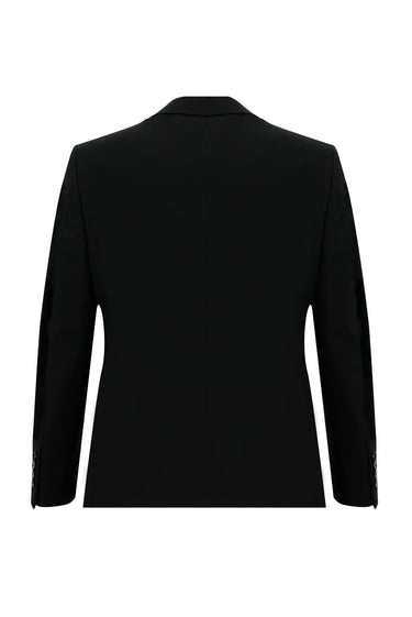  Siyah Slim Fit Dar Kesim Klasik Takım Elbise