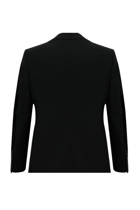 Siyah 7 Drop Slim Fit Dar Kesim Takım Elbise