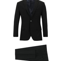 Siyah Super Slim Fit Ekstra Dar Kesim Klasik Takım Elbise