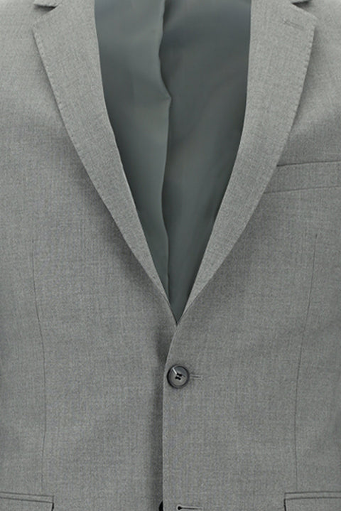 Orta Füme 7 Drop Super Slim Fit Eksra Dar Kesim Takım Elbise