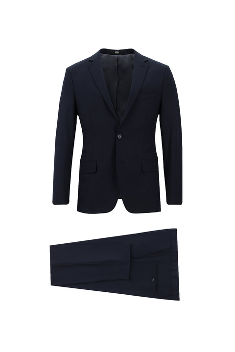 Koyu Lacivert 7 Drop Super Slim Fit Eksra Dar Kesim Takım Elbise