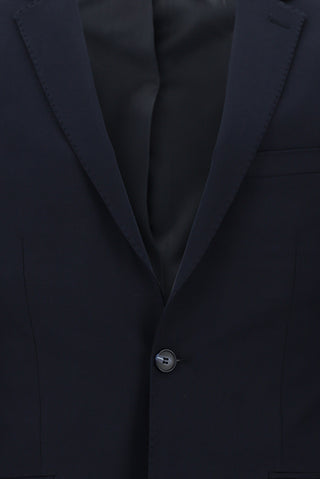  Koyu Lacivert 7 Drop Super Slim Fit Eksra Dar Kesim Fit Tak?m Elbise-Ki??l?