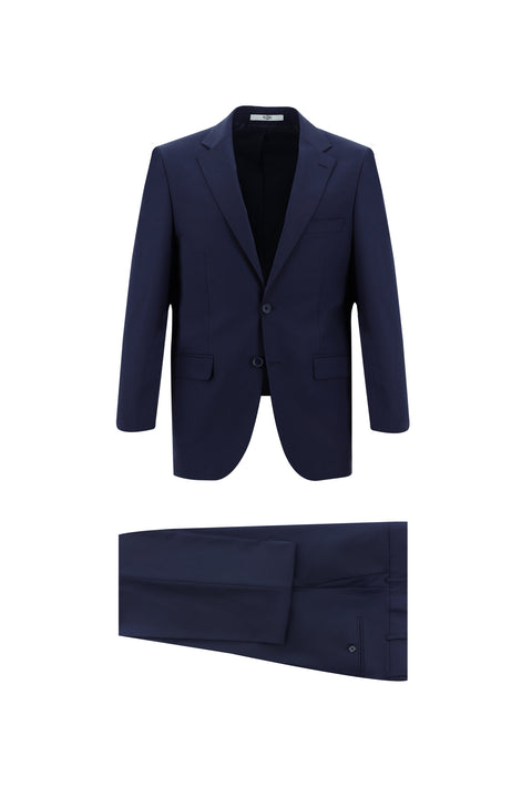 Koyu Lacivert 4 Drop Relaxed Fit Rahat Kesim Takım Elbise