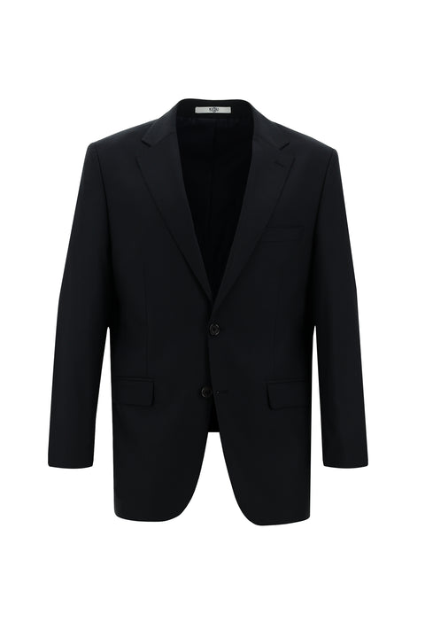 Siyah Lacivert 4 Drop Relaxed Fit Rahat Kesim Takım Elbise