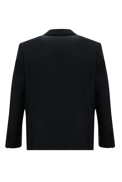 Siyah Lacivert 4 Drop Relaxed Fit Rahat Kesim Takım Elbise