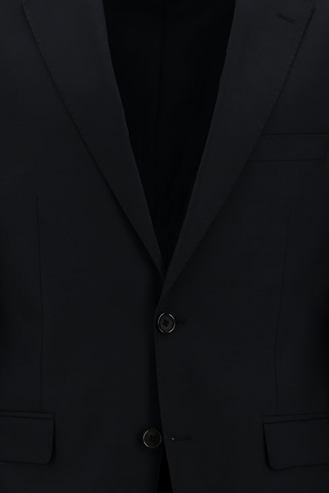 Siyah Lacivert 4 Drop Relaxed Fit Rahat Kesim Takım Elbise