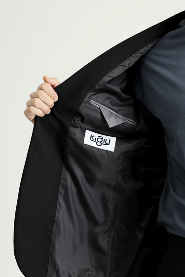 Siyah Regular Fit Süper Esnek Takım Elbise