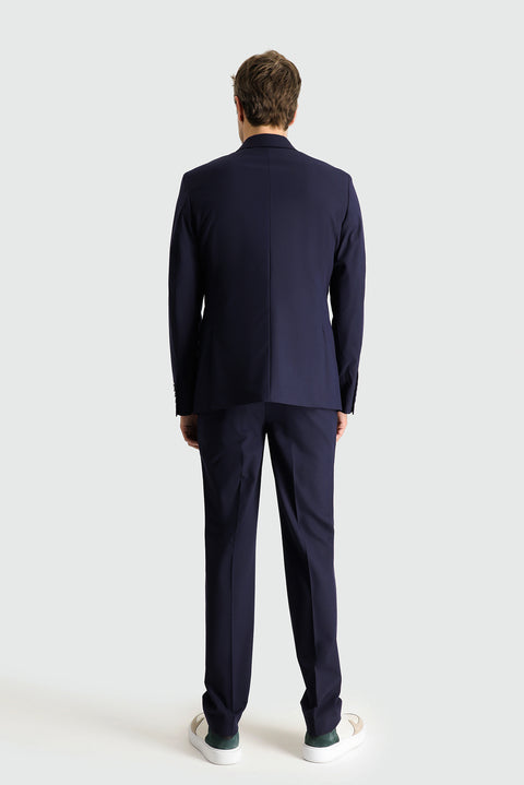 Koyu Lacivert 6 Drop Regular Fit Standart Kesim Süper Esnek Takım Elbise