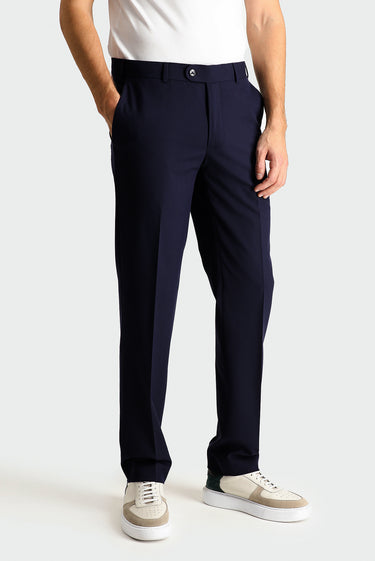 Koyu Lacivert 6 Drop Regular Fit Standart Kesim Süper Esnek Takım Elbise