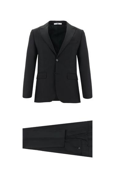 Siyah Super Slim Fit Ekstra Dar Kesim Fit Klasik Takım Elbise