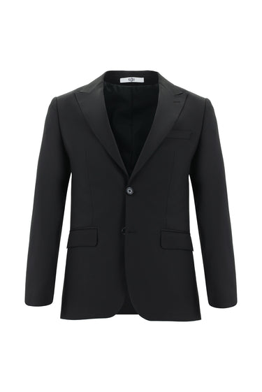 Siyah Super Slim Fit Ekstra Dar Kesim Fit Klasik Takım Elbise