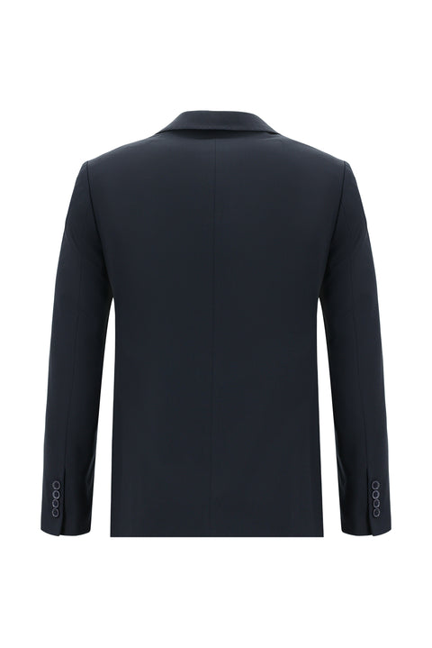 Orta Lacivert 7 Drop Super Slim Fit Eksra Dar Kesim Fit Takım Elbise