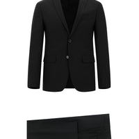 Siyah 7 Drop Super Slim Fit Eksra Dar Kesim Takım Elbise