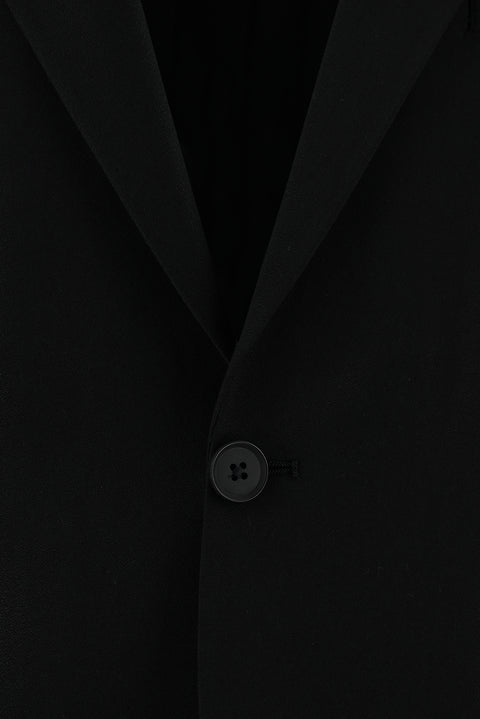 Siyah 4 Drop Relaxed Fit Rahat Kesim Beli Lastikli İpli Takım Elbise