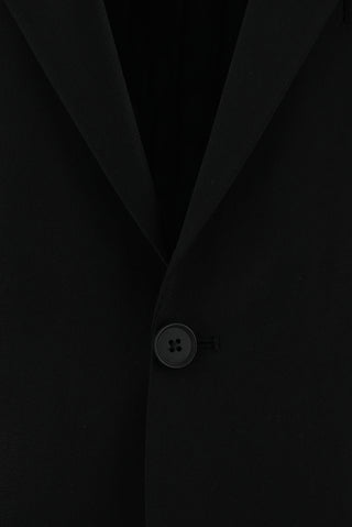  Siyah 7 Drop Slim Fit Dar Kesim Beli Lastikli İpli Takım Elbise