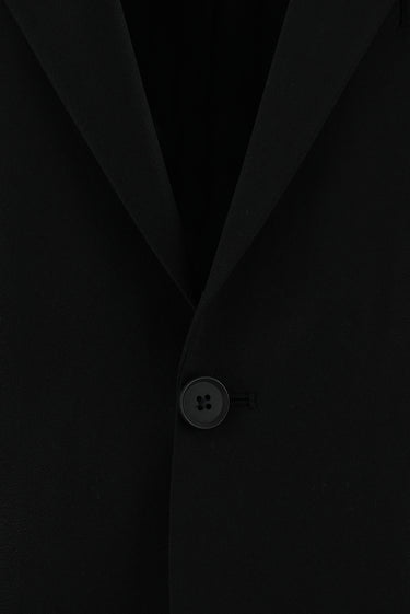 Siyah Super Slim Fit Ekstra Dar Kesim Beli Lastikli İpli Takım Elbise