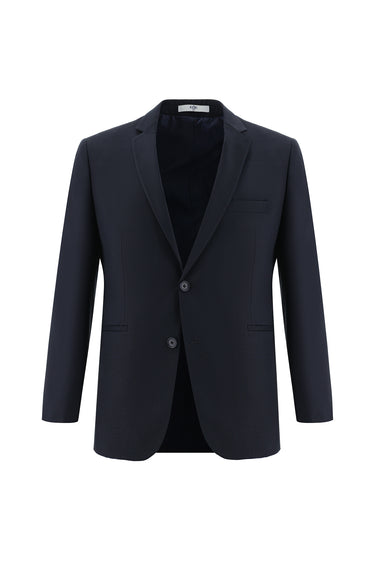 Koyu Lacivert 7 Drop Super Slim Fit Eksra Dar Kesim Beli Lastikli İpli Takım Elbise