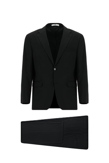 Siyah Super Slim Fit Ekstra Dar Kesim Klasik Takım Elbise