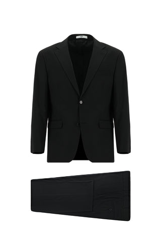  Siyah 7 Drop Super Slim Fit Eksra Dar Kesim Takım Elbise