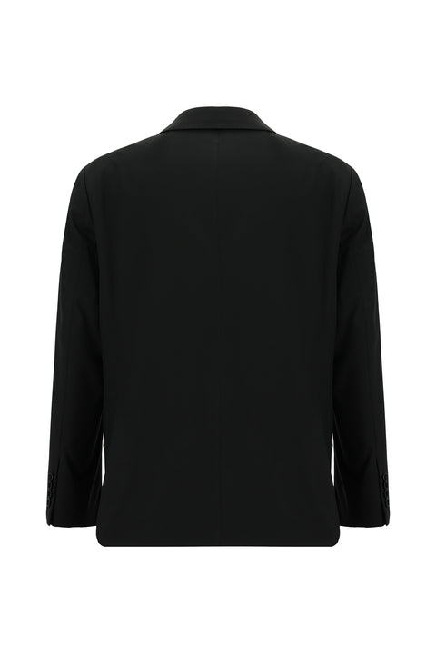 Siyah 4 Drop Relaxed Fit Rahat Kesim Takım Elbise