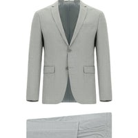 Açık Gri 7 Drop Super Slim Fit Eksra Dar Kesim Takım Elbise