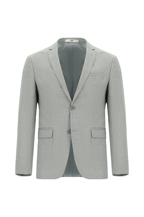 Açık Gri 4 Drop Relaxed Fit Rahat Kesim Takım Elbise