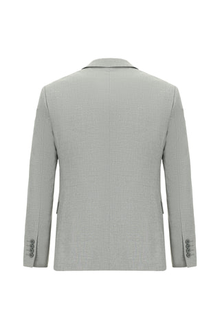  Açık Gri Super Slim Fit Ekstra Dar Kesim Klasik Takım Elbise