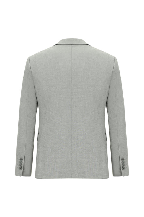 Açık Gri 4 Drop Relaxed Fit Rahat Kesim Takım Elbise