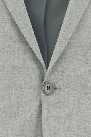  Açık Gri Super Slim Fit Ekstra Dar Kesim Klasik Takım Elbise