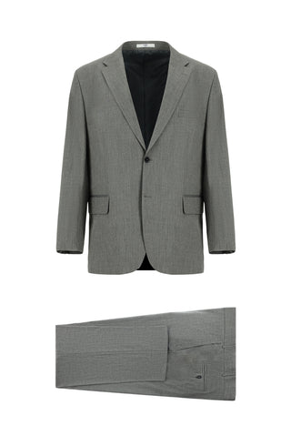  Orta Gri 4 Drop Relaxed Fit Rahat Kesim Takım Elbise