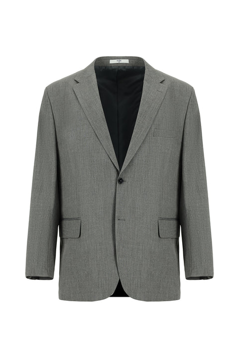 Orta Gri 4 Drop Relaxed Fit Rahat Kesim Takım Elbise