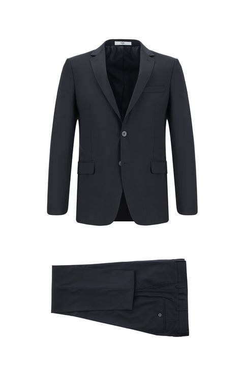 Koyu Lacivert 7 Drop Slim Fit Dar Kesim Takım Elbise