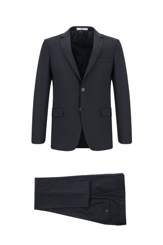  Koyu Lacivert Super Slim Fit Ekstra Dar Kesim Klasik Takım Elbise