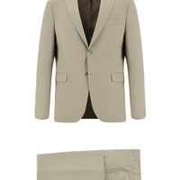 Medium Beige 7 Drop Super Slim Fit Extra Narrow Cut Suit