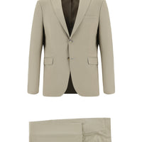 Orta Bej 7 Drop Super Slim Fit Eksra Dar Kesim Takım Elbise