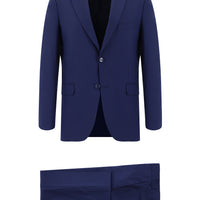 Koyu Lacivert Slim Fit Dar Kesim Klasik Takım Elbise