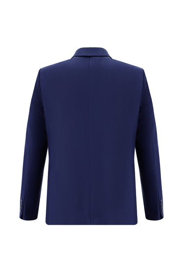  Koyu Lacivert Slim Fit Dar Kesim Klasik Takım Elbise