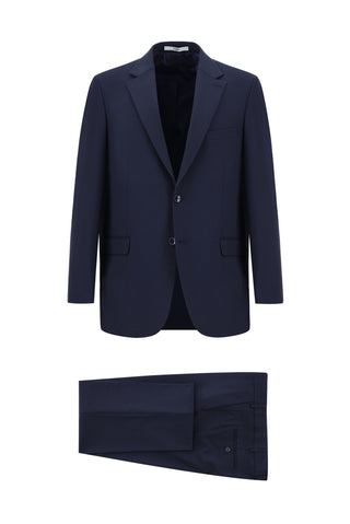  Koyu Lacivert Relaxed Fit Rahat Kesim Klasik Takım Elbise