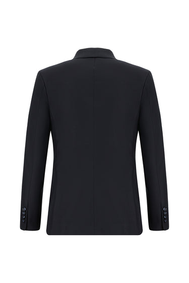  Koyu Lacivert Slim Fit Dar Kesim Klasik Takım Elbise